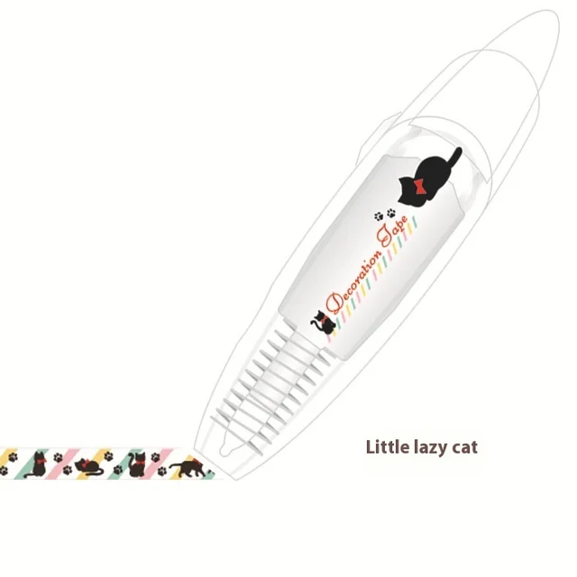 Creative Cartoon Push Correction Tape Stationery Lazy Cat - Shop at LoveMi