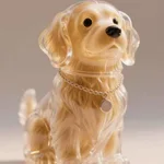 Sitting Big Golden Retriever