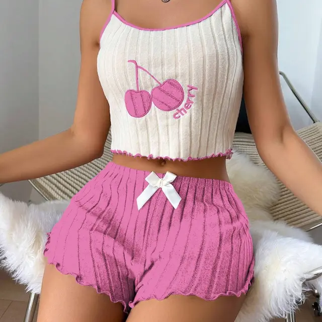 Comfortable Suspender Shorts Sanding Pit Wear Pink - Shop at LoveMi