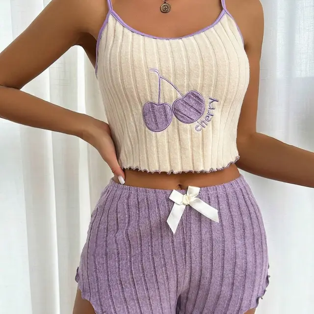 Comfortable Suspender Shorts Sanding Pit Wear Purple - Shop at LoveMi