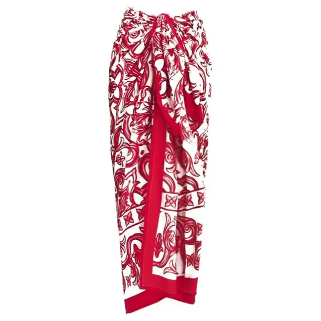 New Ethnic Print One piece Swimsuit Suit Women Wrap Skirt - Shop at LoveMi