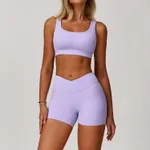 Bra Shorts Purple