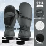 9214 Dark Gray Ski Gloves