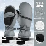 9214 Gray Ski Gloves
