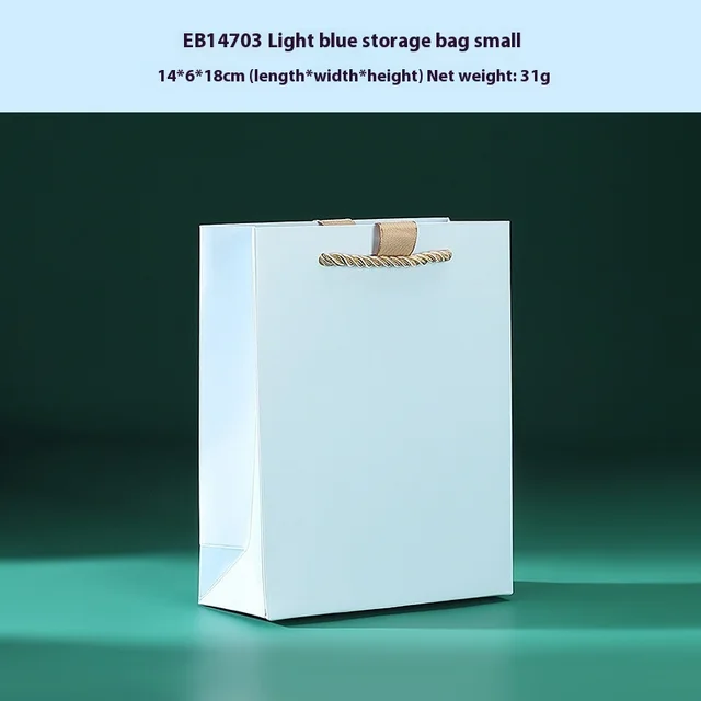Flannel Ribbon Ornament Storage Box Blue Buggy Bag - Shop at LoveMi