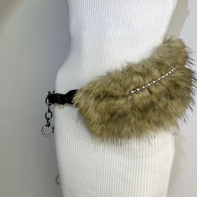 Fur Belt Retro Easy Matching Plush Waist Chain Waist Seal Waist Decorations Style 1 - Shop at LoveMi