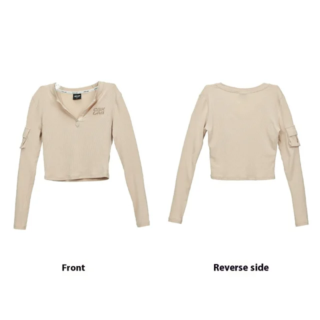 Sports Pants Super Elastic Bottoming Long Sleeve T shirt Khaki Shirt - Shop at LoveMi