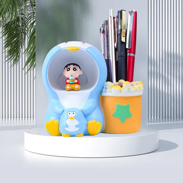 New Cartoon Dream Resin Pen Lamp Decoration Series 10634B Milk Tea - Shop at LoveMi
