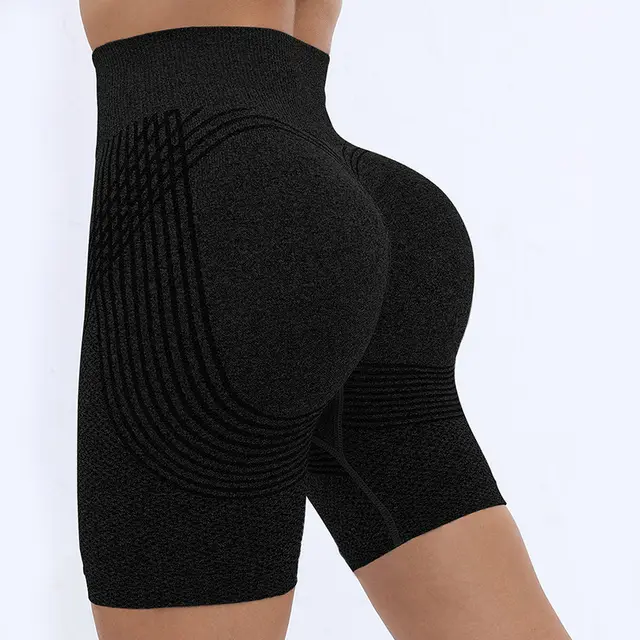 Seamless Skinny Yoga Pants High Waist Slimming Hip Raise Women Black - Shop at LoveMi