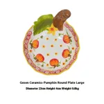 Large Pumpkin Deep Plates