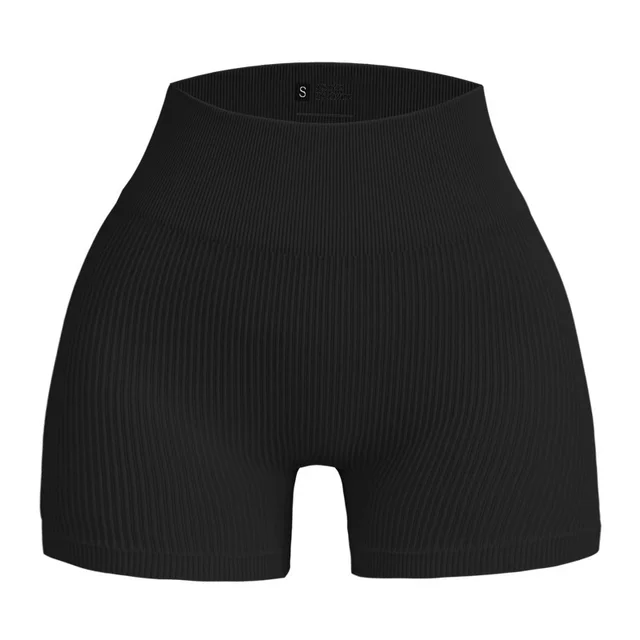 Thread Yoga Pants Women's High Waist Seamless Leggings Black Shorts - Shop at LoveMi