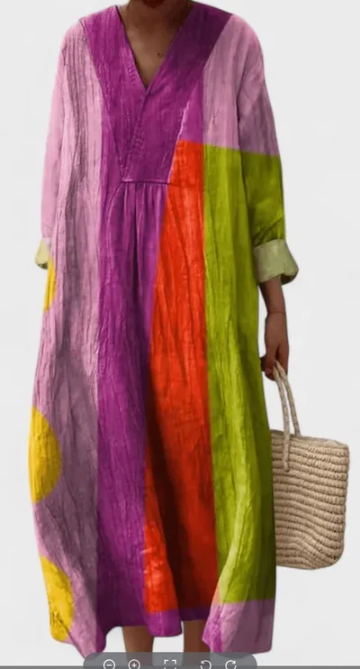 Long Sleeve Shirt Dress Women's Casual Floral Print Sleeve Skirt Floral - Shop at LoveMi