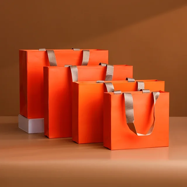 Gift Bag Narcissus Box Bag Mountain River Handbag Orange - Shop at LoveMi