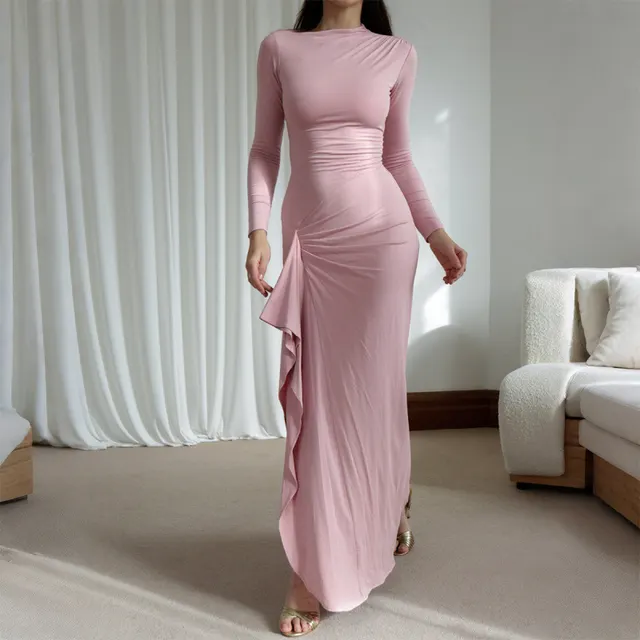 Short Sleeve Dress Women's Clothing Pink - Shop at LoveMi