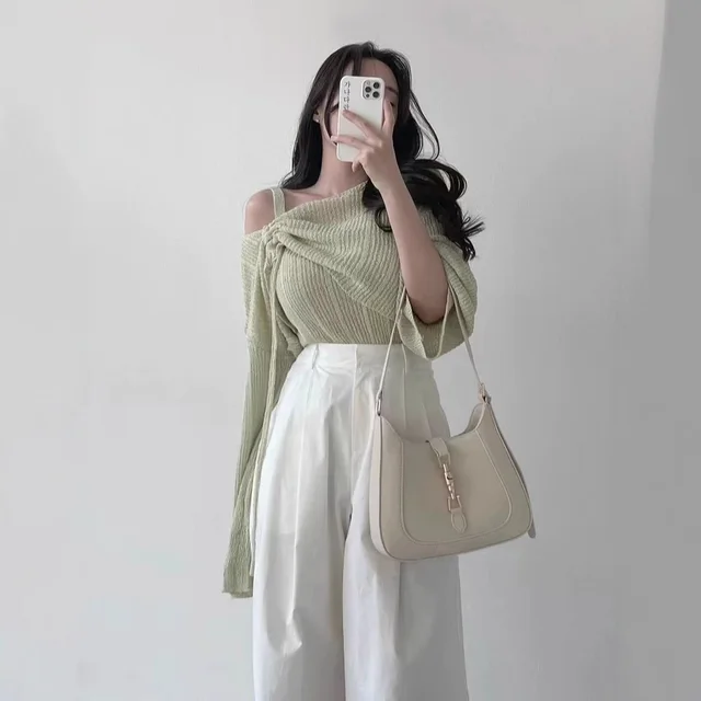 Blouse Slim Fit Inner Wear Two piece Sling Green - Shop at LoveMi
