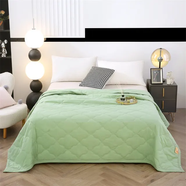 Simple Printing Household Washed Cotton Summer Quilt Fruit Green - Shop at LoveMi