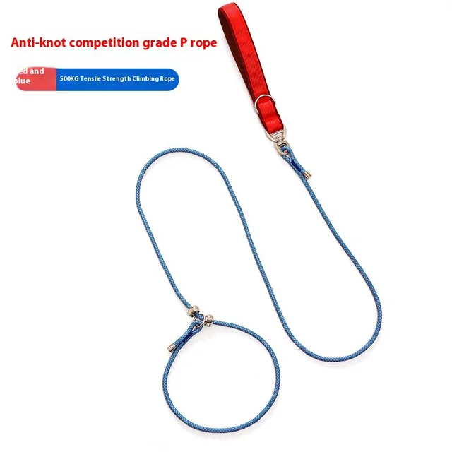 Explosion Proof Knotting Dog Leash Pet Supplies Red And Blue - Shop at LoveMi
