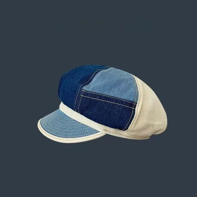 Outdoor Shopping Leisure All matching Beret Colorblock Octagonal - Shop at LoveMi