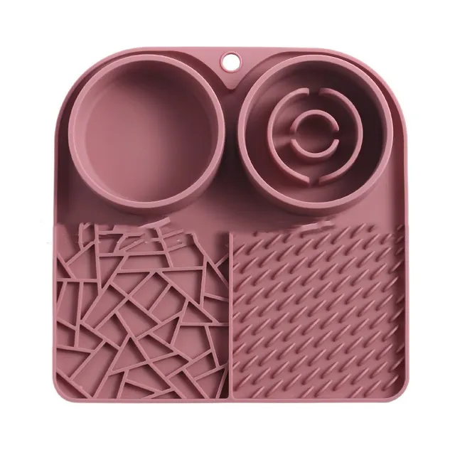 Silicone Pet Slow Food Mat Strong Suction Cup Pink - Shop at LoveMi
