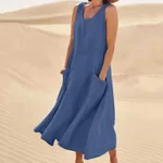 Blue Sleeveless