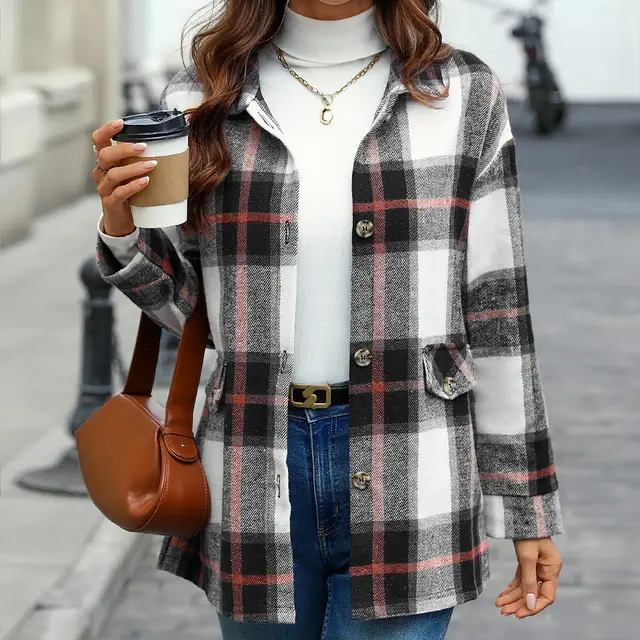 Thickening Cardigan Outerwear Top Women Black Orange - Shop at LoveMi