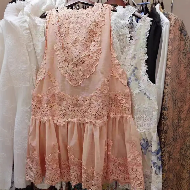 Women's Fashion Lace Stitching Dress Vest Suit Image Color 2 - Shop at LoveMi