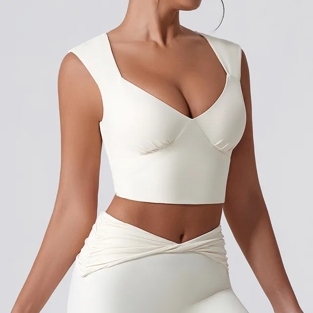 Women's Solid Color Sling Quick drying Slim Fit Fashion Camisole Beige White - Shop at LoveMi
