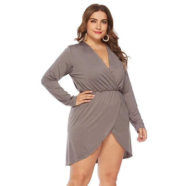 Women's Spring And Autumn New Long Top Gray - Shop at LoveMi