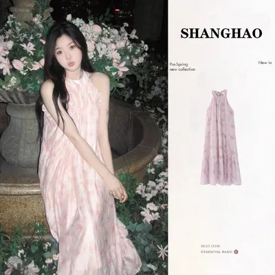 French Dopamine Sweet Wear Dress Women Pink - Shop at LoveMi