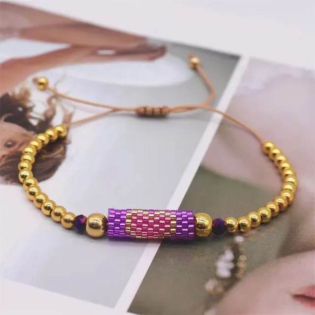Ladies New Fashion Personality Bohemian Bracelet Purple - Shop at LoveMi