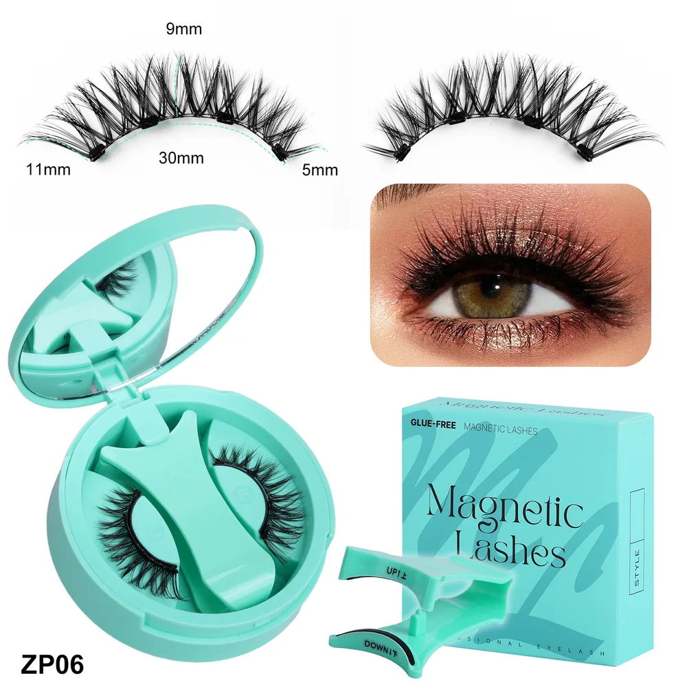 European And American Thick Hard Stem Magnetic False Eyelashes Suit - Zp06 Cross - View 1