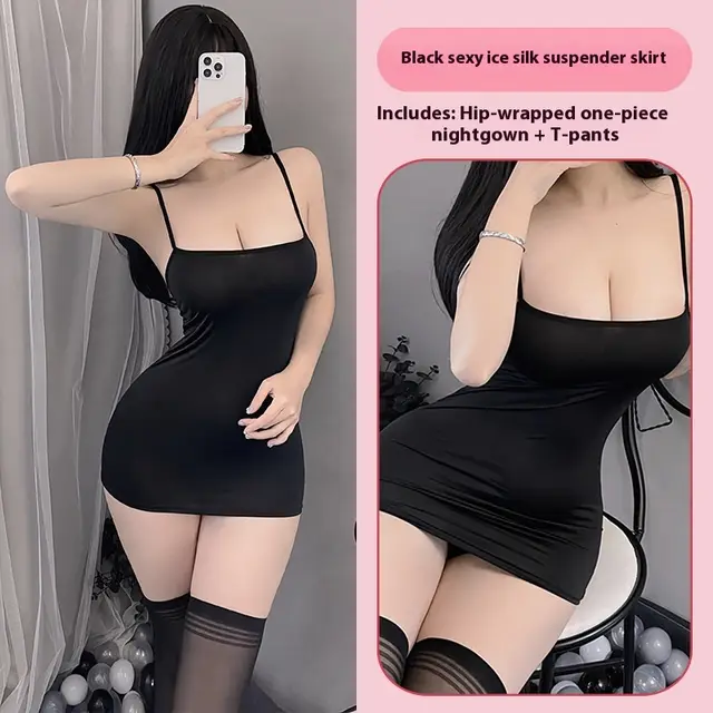 Sexy Lingerie Lace Seduction Hip Skirt Black - Shop at LoveMi