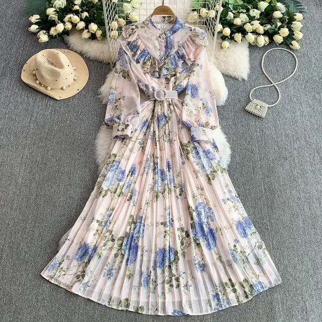 Women's New Cinched Pleated Elegant Dress Light Pink - Shop at LoveMi