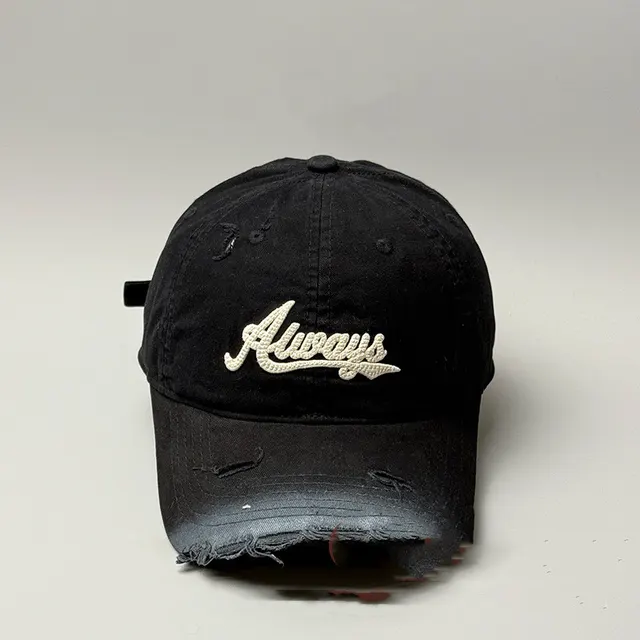 Retro Worn Looking Washed out Sun Hat Black - Shop at LoveMi