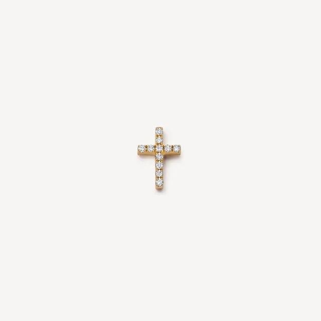 Ins Style Small Pendant Loving Heart Zircon Glass Box Necklace Cross - Shop at LoveMi