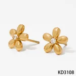 Gold Stud Earrings Kd3108