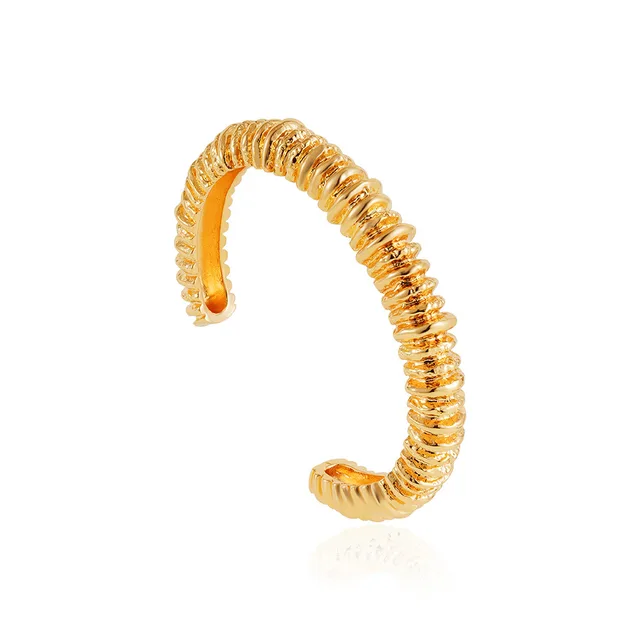 14K Gold Vintage Bracelet Ring Thorns Lava Opening Lava Bracelet T552 - Shop at LoveMi