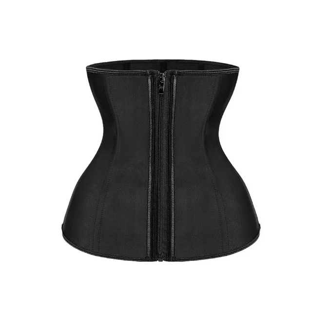 Cross border Supply Corset Waist Seal Zipper Breasted Sports Belly Contracting Black - Shop at LoveMi