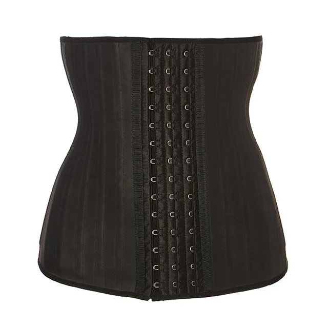 Violently Sweat Waist Shaping Belt 25 Steel Rib Rubber Corset Black - Shop at LoveMi