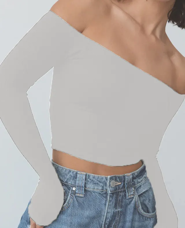 Long sleeved Women's Off shoulder Clothing White - Shop at LoveMi
