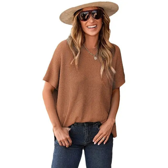 Casual Loose Shoulder Short Sleeved Top Lc277051P2017 - Shop at LoveMi