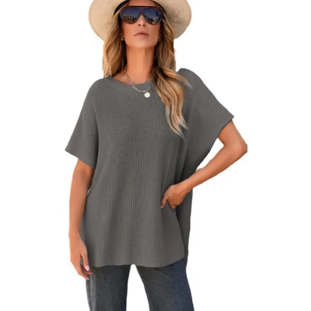 Casual Loose Shoulder Short Sleeved Top Lc277051P3011 - Shop at LoveMi