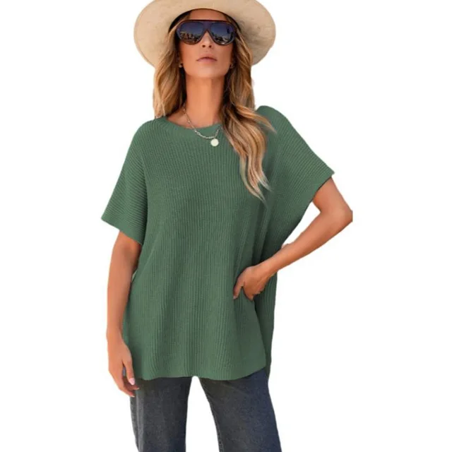 Casual Loose Shoulder Short Sleeved Top Lc277051P509 - Shop at LoveMi