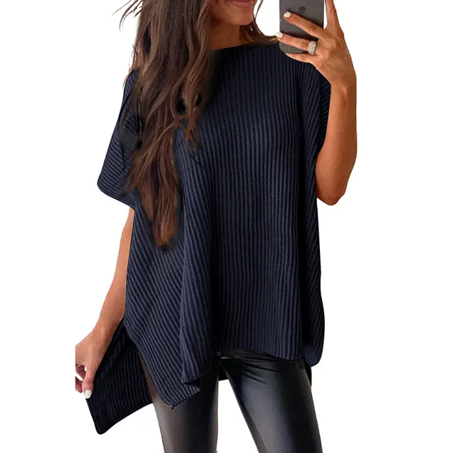 Casual Loose Shoulder Short Sleeved Top Lc277051P605 - Shop at LoveMi