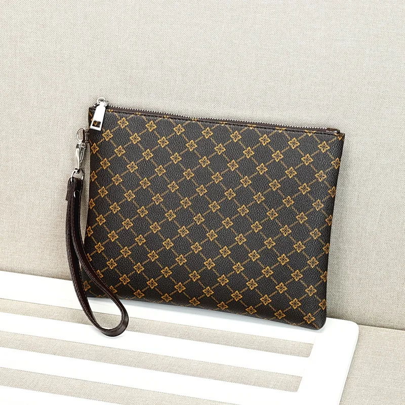 Men's Clutch Clutch Envelope Package Casual Gingham Check - Medium - View 1