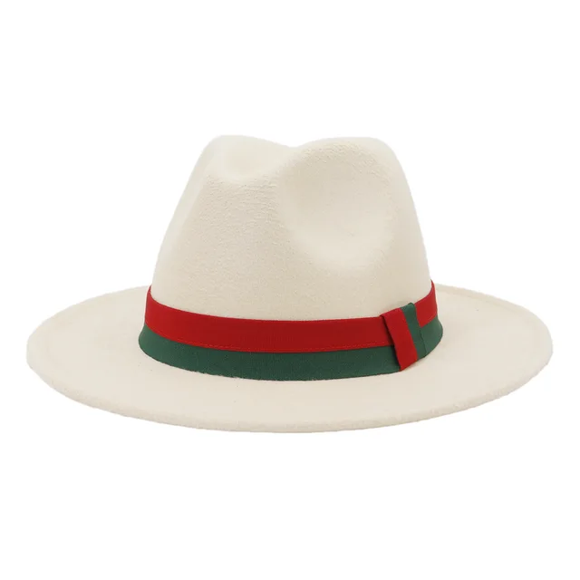 Big Brim British Style Woolen Jazz Top Hat Beige - Shop at LoveMi