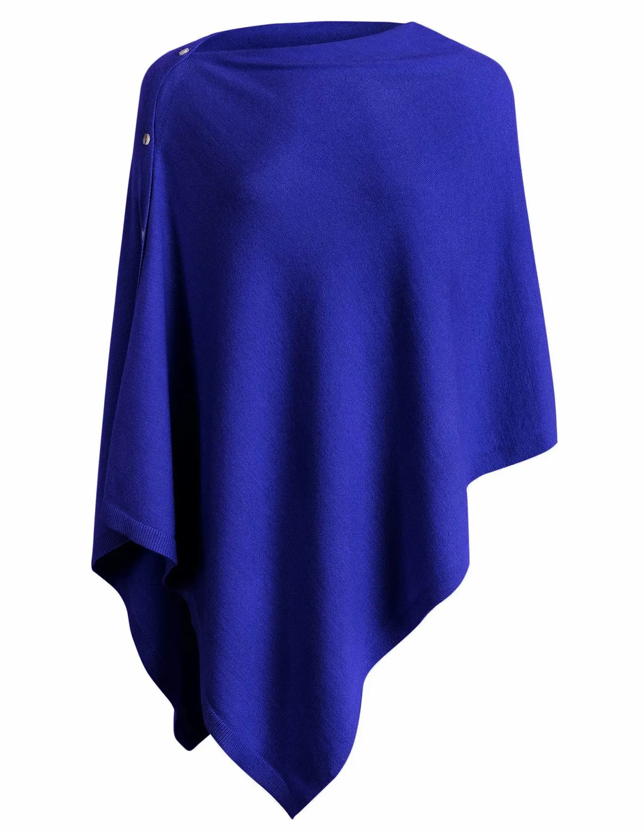 One-piece Multi-wear Scarf Shawl Knitted Cardigan - Blue