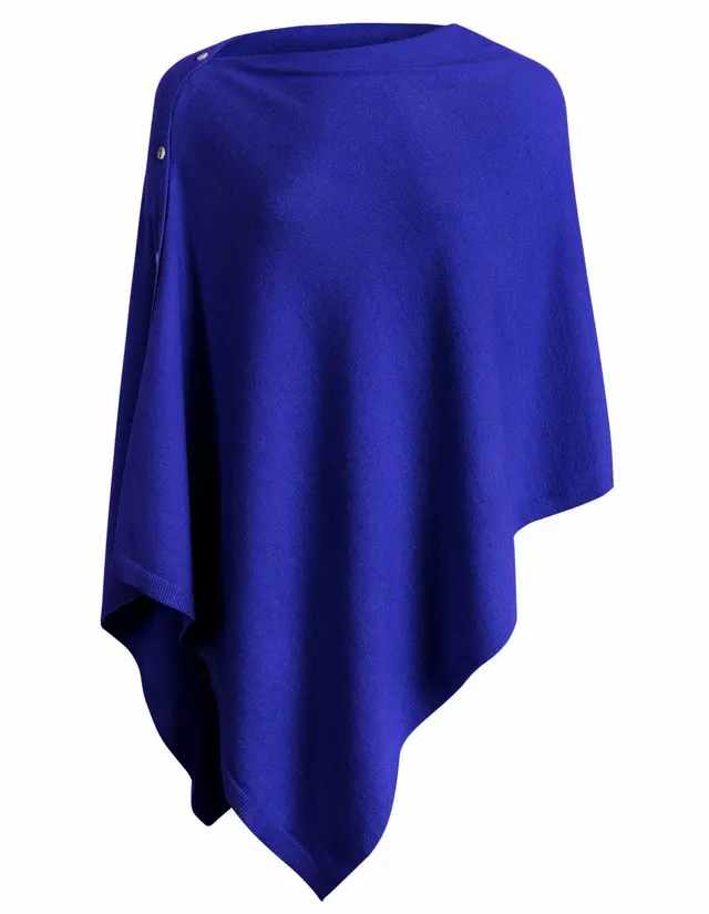 One piece Multi wear Scarf Shawl Knitted Cardigan Blue - Shop at LoveMi