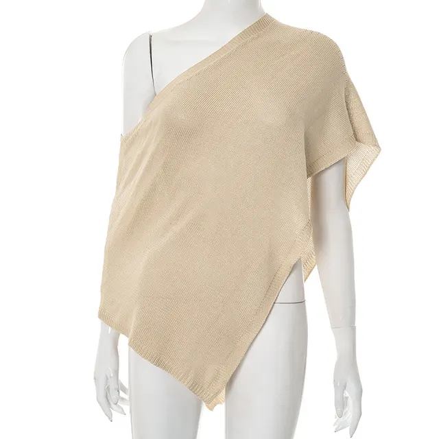 Solid Color Shoulder Sleeveless One piece Smock Top Women Brown - Shop at LoveMi