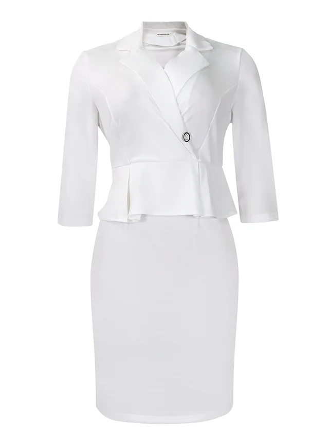 OL OL Slimming Plus Size African Dress White - Shop at LoveMi